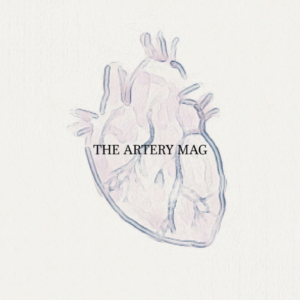 Black Outlined Heart Cover for The Artery Mag